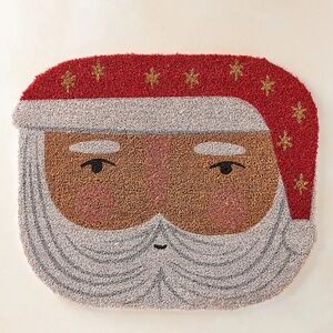 NWT Anthropologie Santa Claus Christmas Doormat